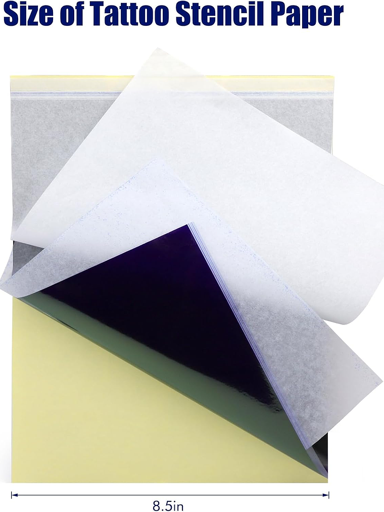 PAPEL DE TRANSFERENCIA PARA TATUAJES TATOO TRANSFER PAPER PAQUETE X 50 UNDS 3