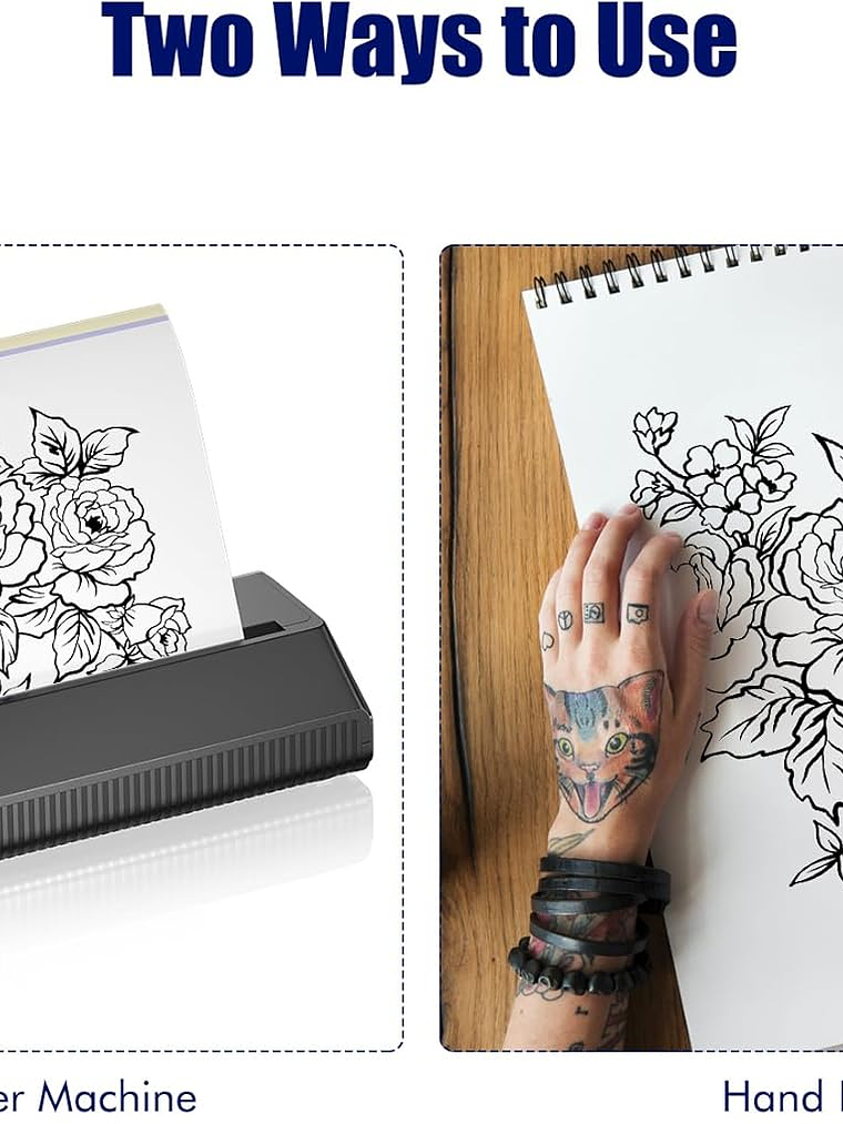 PAPEL DE TRANSFERENCIA PARA TATUAJES TATOO TRANSFER PAPER PAQUETE X 50 UNDS 5