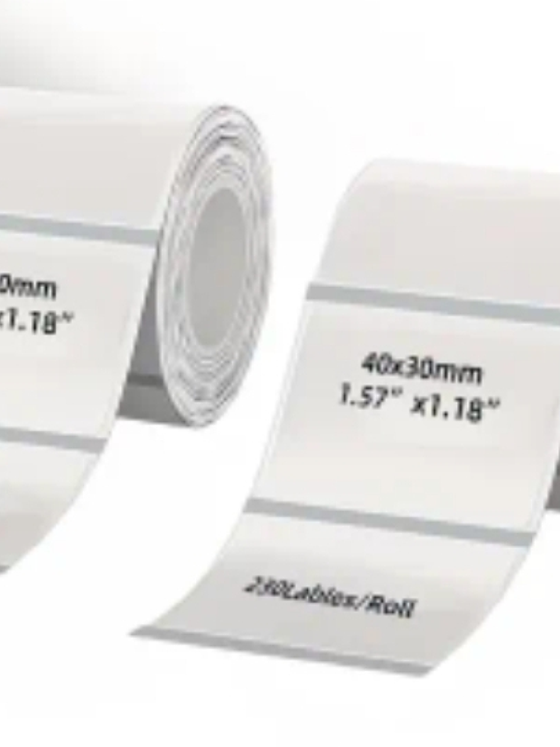 ROLLO STICKER TRANSPARENTE VINILO 40X30 DE 230 UNIDADES 1