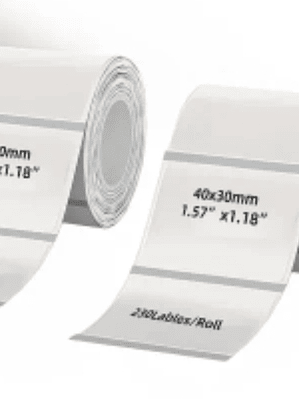 ROLLO STICKER TRANSPARENTE VINILO 40X30 DE 230 UNIDADES