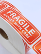 STICKER FRAGILE HANDLE WITH CARE DE 2.5 CM X 7.6 CM ROJO - thumbnail 5