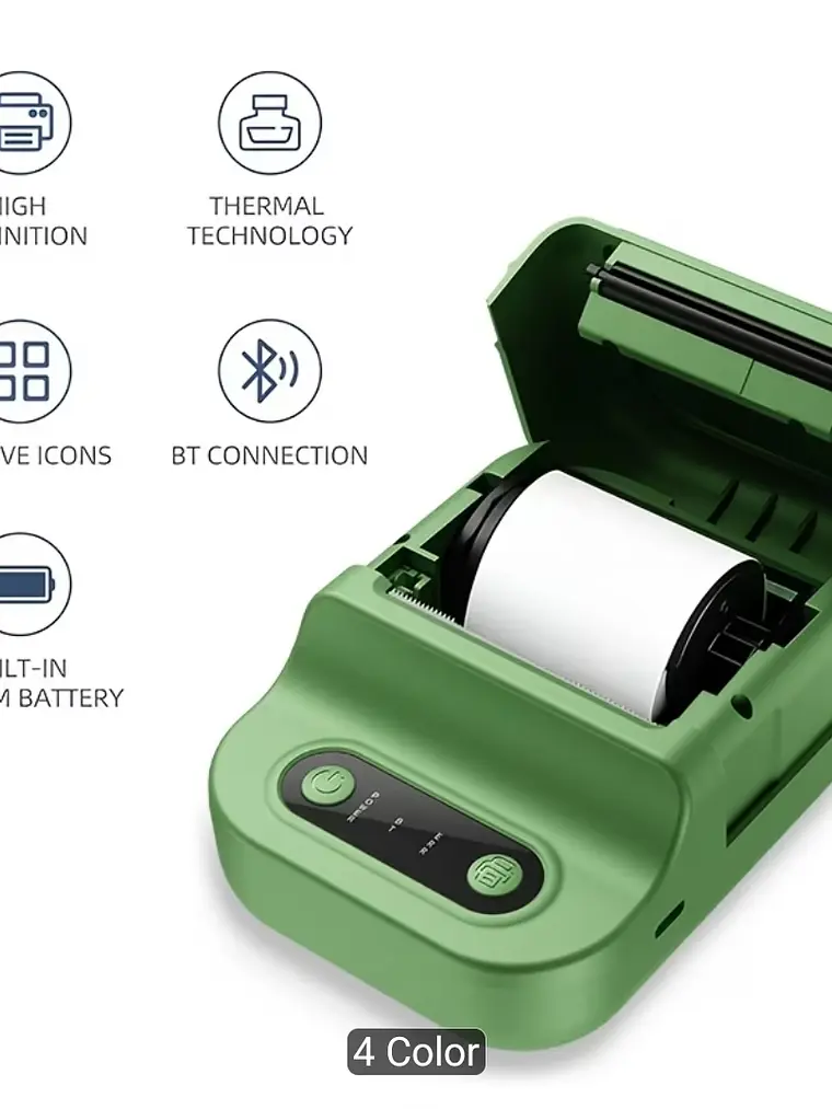 Impresora Termica Portatil bluetooth inalámbrica P2 3