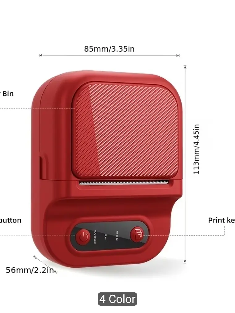 Impresora Termica Portatil bluetooth inalámbrica P2 4