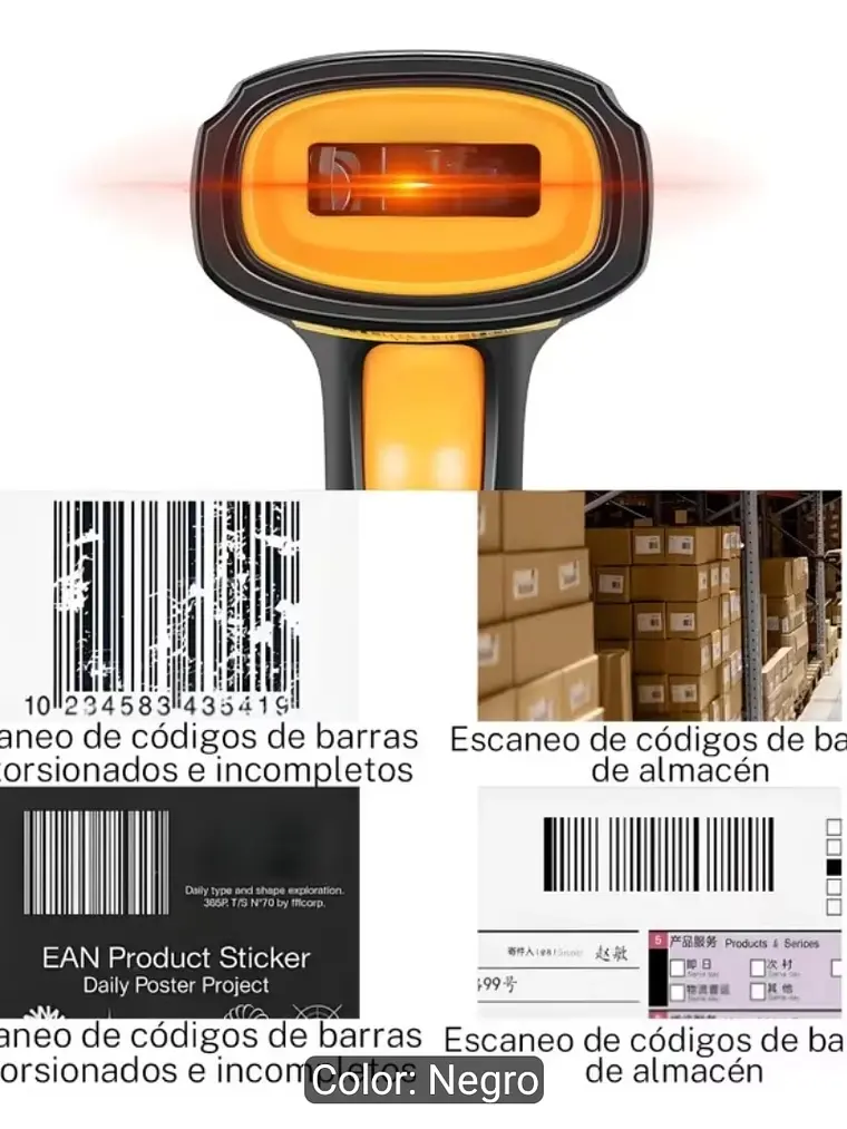PISTOLA DE CODIGO DE BARRAS 1D Y 2D WIFI INALAMBRICA 7