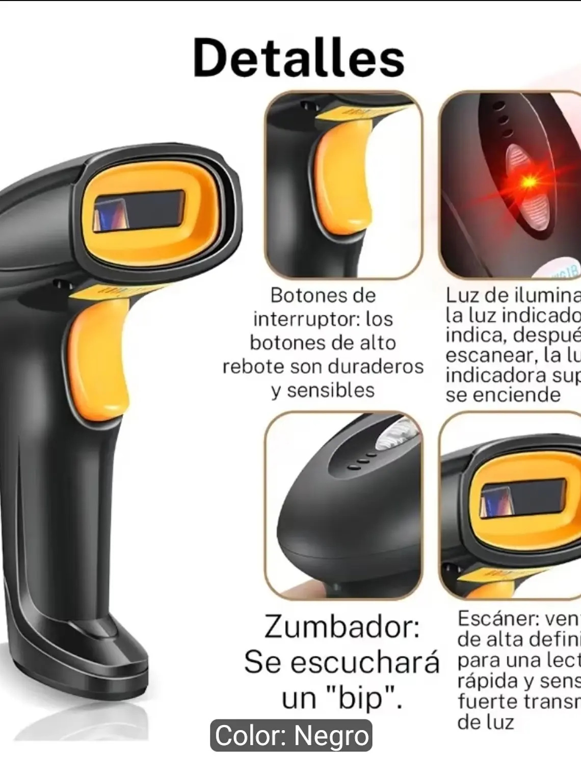 PISTOLA DE CODIGO DE BARRAS 1D Y 2D WIFI INALAMBRICA 1