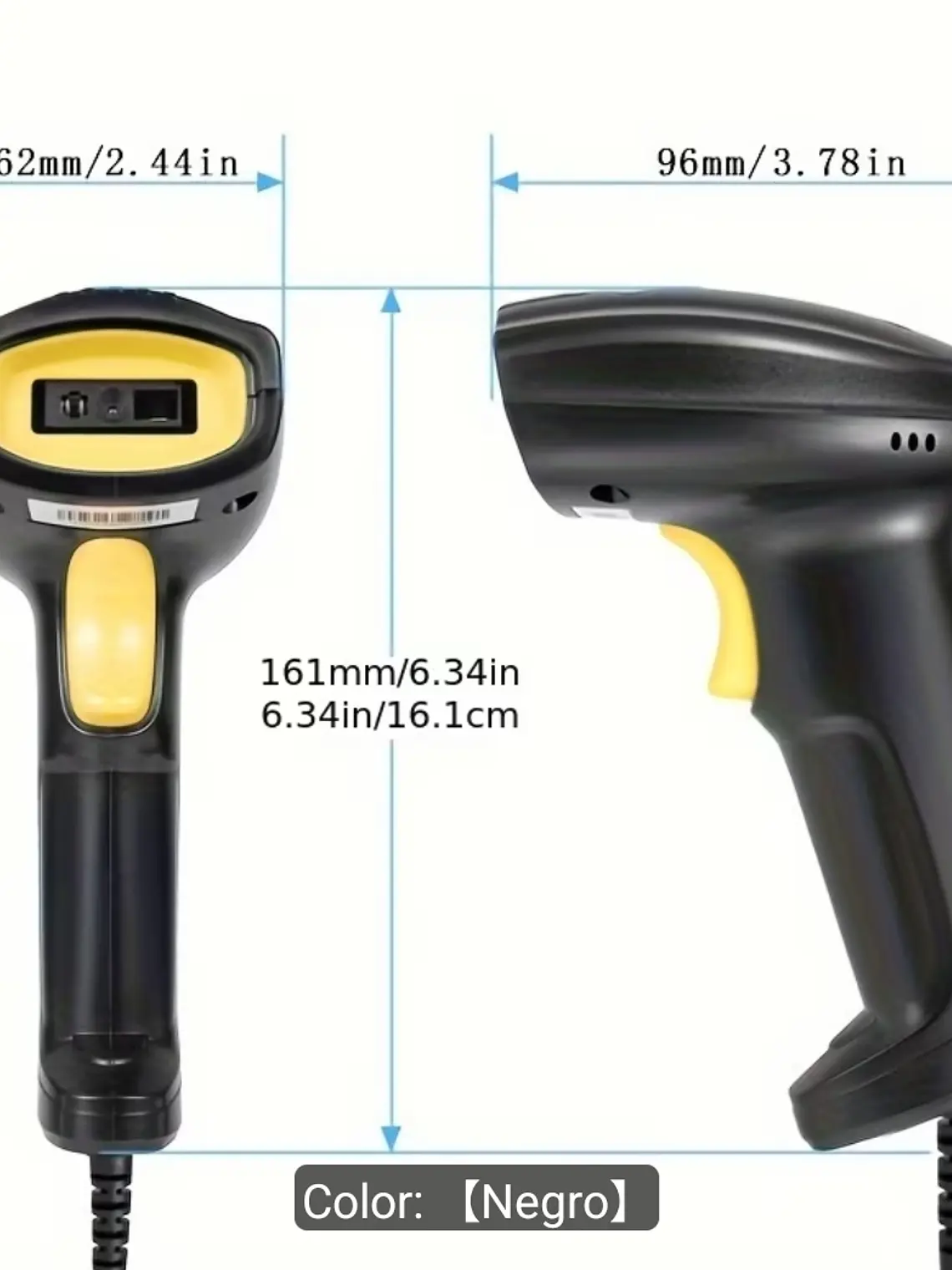PISTOLA DE CODIGO DE BARRAS 1D Y 2D CABLE USB 1