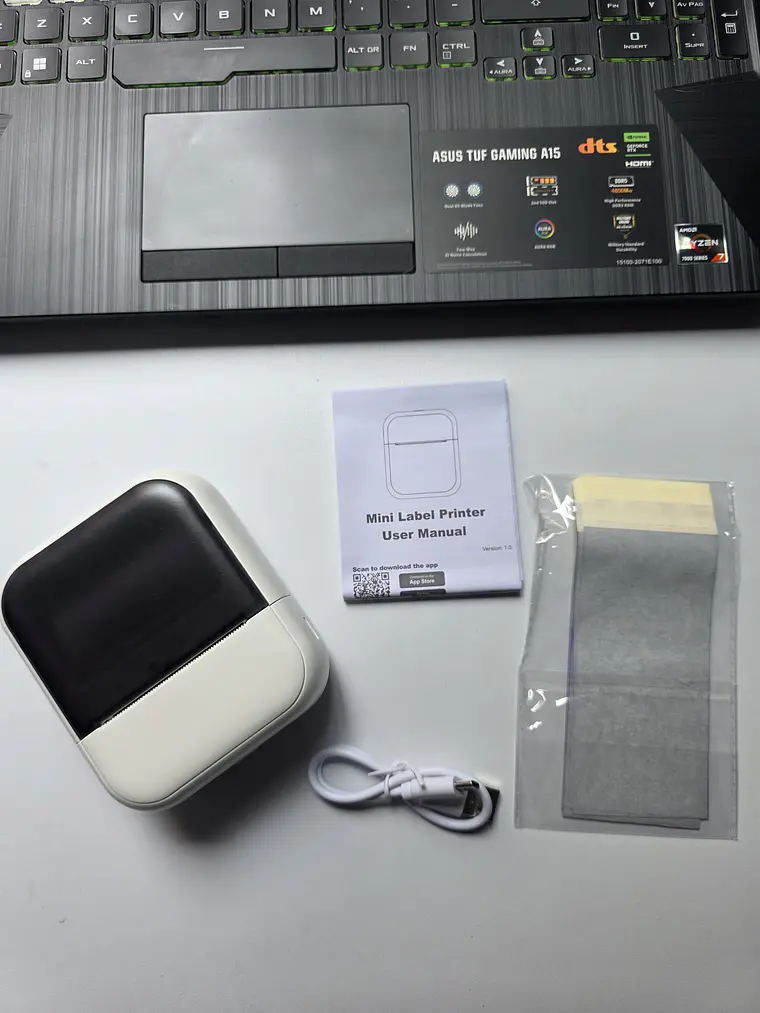 Impresora portatil Termica C50 para tatuajes papel hectografico y papel 58 mm y papel de sticker 5