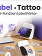 Impresora portatil Termica C50 para tatuajes papel hectografico y papel 58 mm y papel de sticker - thumbnail 1