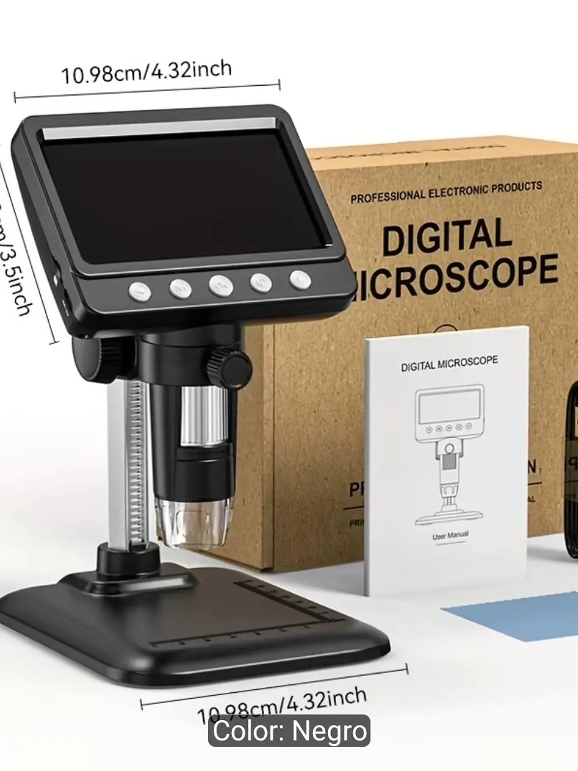MICROSCOPIO DIGITAL LCD HD 10.92 CM ZOOM 1-1000X 1