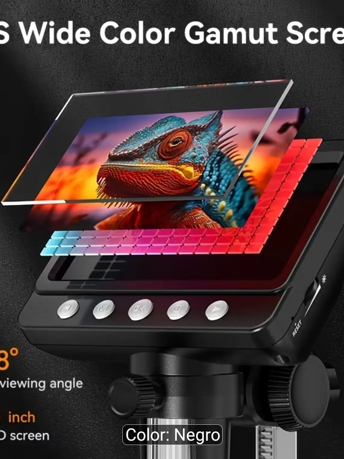 MICROSCOPIO DIGITAL LCD HD 10.92 CM ZOOM 1-1000X 7