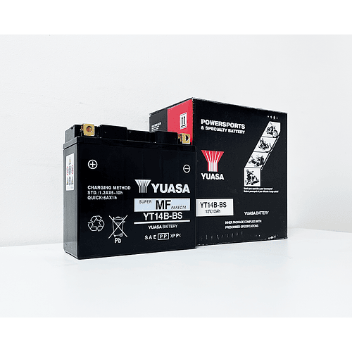 Batería de moto Yuasa YT14B-BS