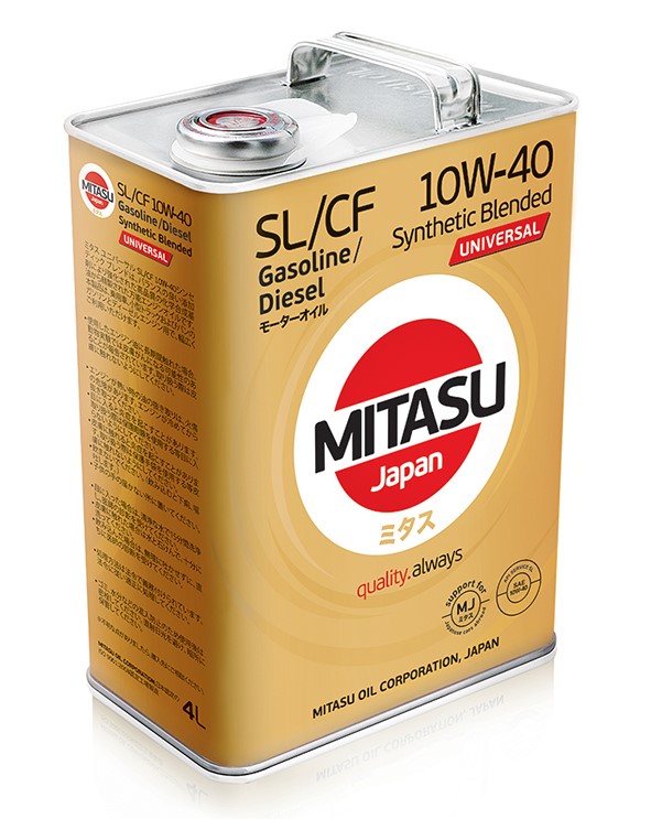Aceite de Motor Mitasu 10W-40 SL/CF Mezcla Sintetica 4L