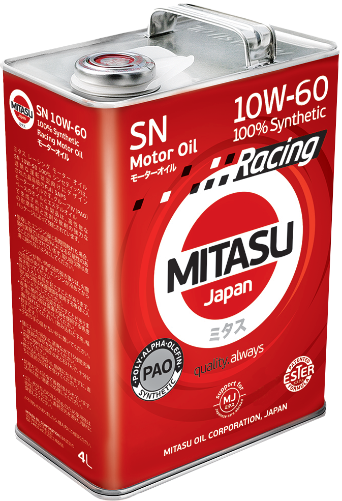 Aceite de Motor Mitasu 10W-60 Racing Full Sintético 4L