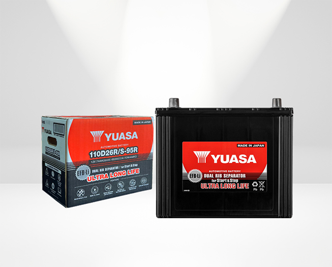 Batería de Auto Y Camioneta Yuasa S-95R / 110D26R Start & Stop