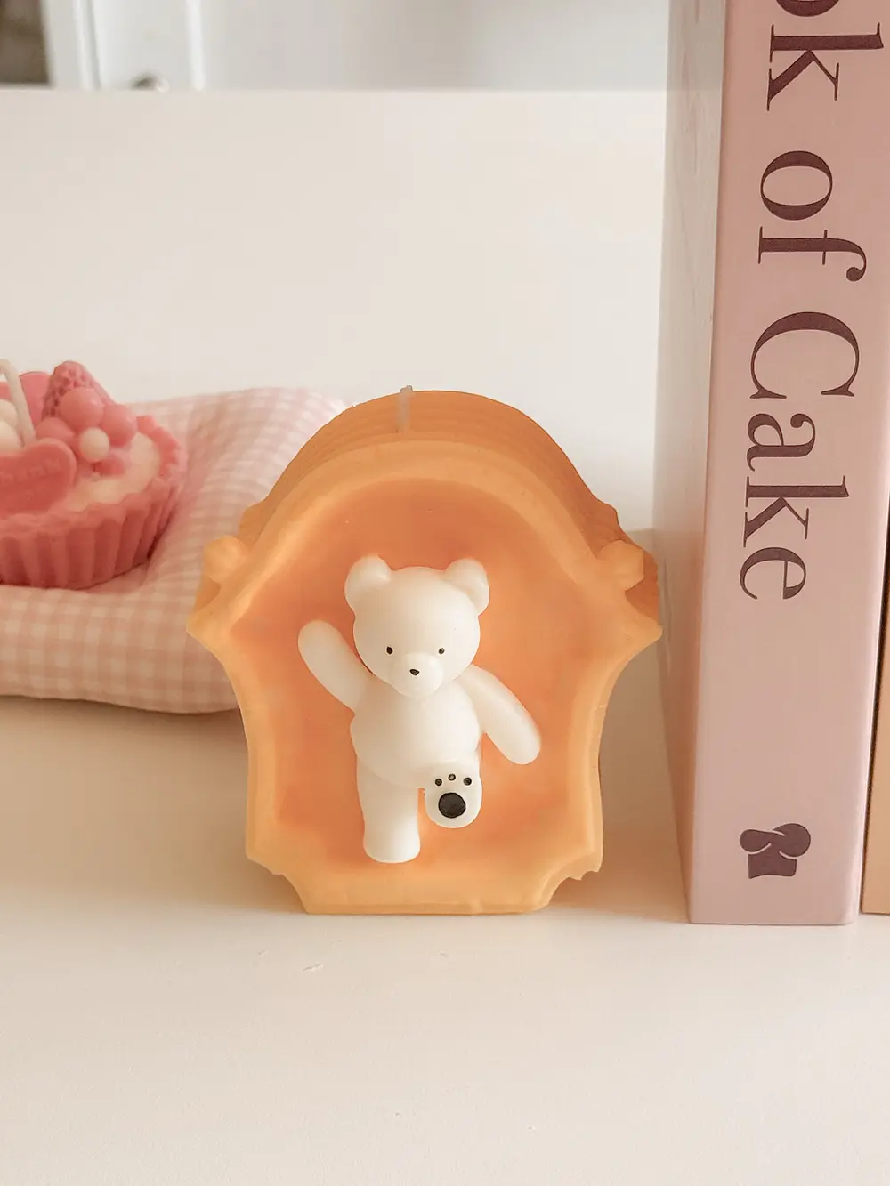 Teddy Frame Candle Yellow🧸✨
