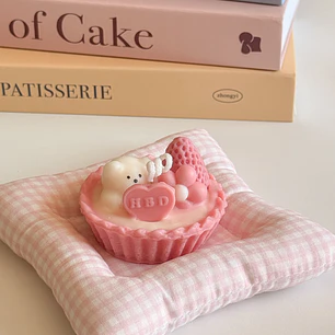 Strawberry Teddy Tart 🍓🧸