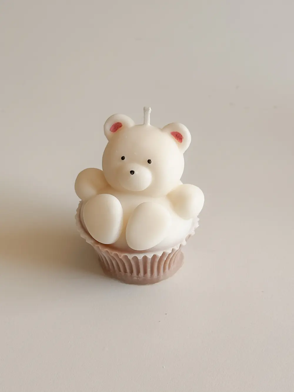 Teddy Cupcake Candle 🧁🧸 1