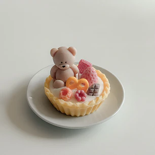 Teddy Berry Tart Candle