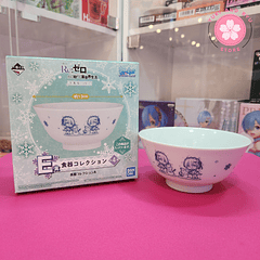 Re:Zero: Girls who fell down in winter - Bowl de cerámica Ichiban Kuji Premio E [Rem, Ram, Emilia y Beatrice]
