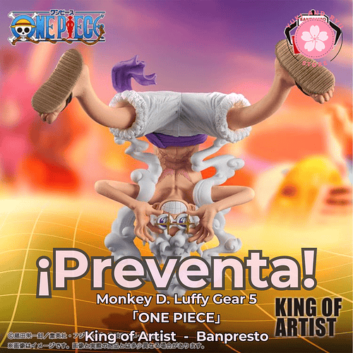 [PREVENTA JAPÓN] Monkey D. Luffy Gear 5 - ONE PIECE - King of Artist - Banpresto