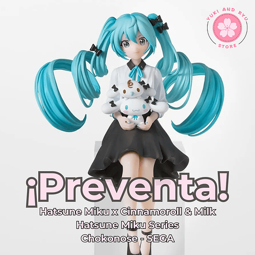 [PREVENTA JAPÓN] Hatsune Miku x Cinnamoroll & Milk - Hatsune Miku Series - Chokonose - SEGA