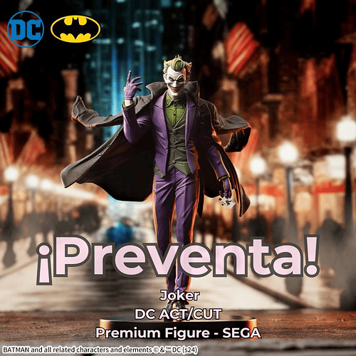 [PREVENTA JAPÓN] Joker - DC ACT/CUT - Premium Figure - SEGA