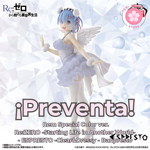 [PREVENTA JAPÓN] Rem Special Color ver. - Re:ZERO -Starting Life in Another World- - ESPRESTO -Clear&Dressy - Banpresto