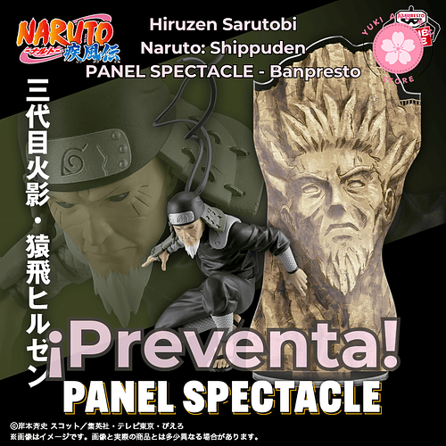 [PREVENTA JAPÓN] Hiruzen Sarutobi - Naruto: Shippuden - PANEL SPECTACLE - Banpresto