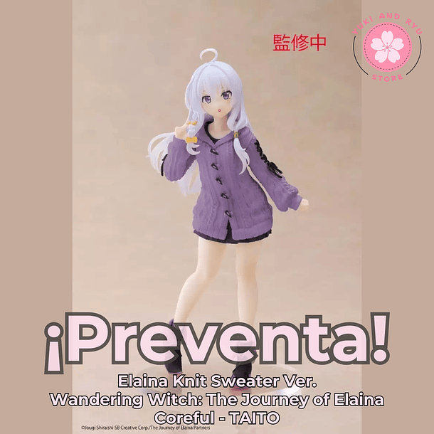 [PREVENTA JAPÓN] Elaina Knit Sweater Ver. - Wandering Witch: The Journey of Elaina - Coreful - TAITO 1