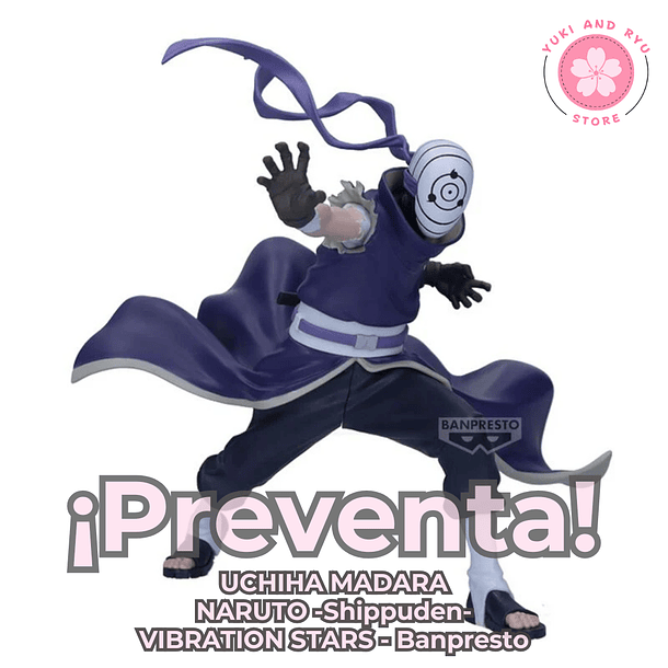 [PREVENTA JAPÓN] UCHIHA MADARA - NARUTO -Shippuden- VIBRATION STARS - Banpresto 1