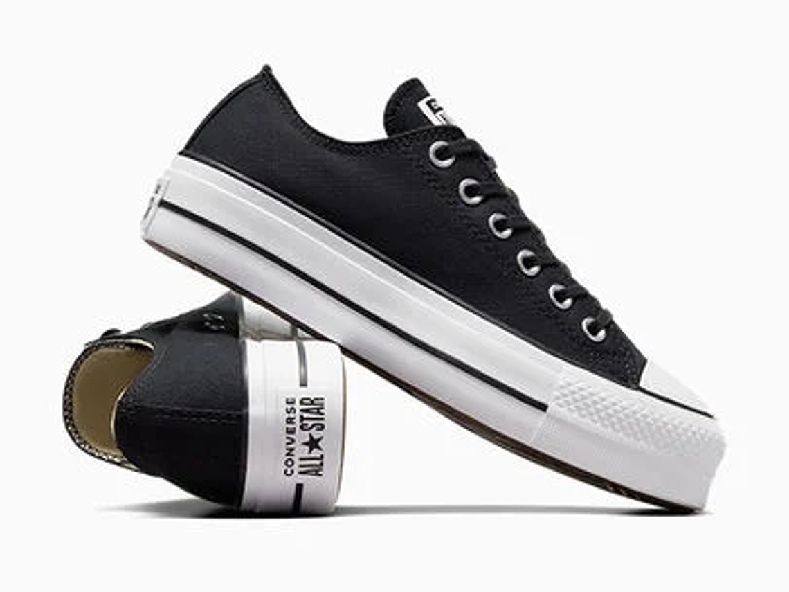  Platform  Chuck Taylor All Star Platform Canvas Negras (Hasta la talla 39) 2
