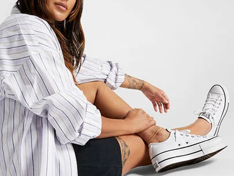  Platform  Chuck Taylor All Star Platform Canvas - Blancas 6