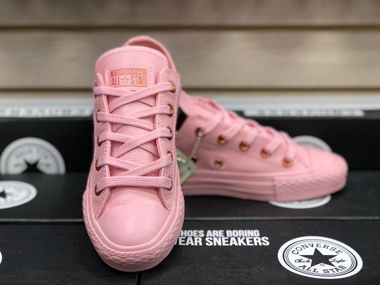 Tenis Converse All Star Edición Especial – Palo rosa  con Dorado 1