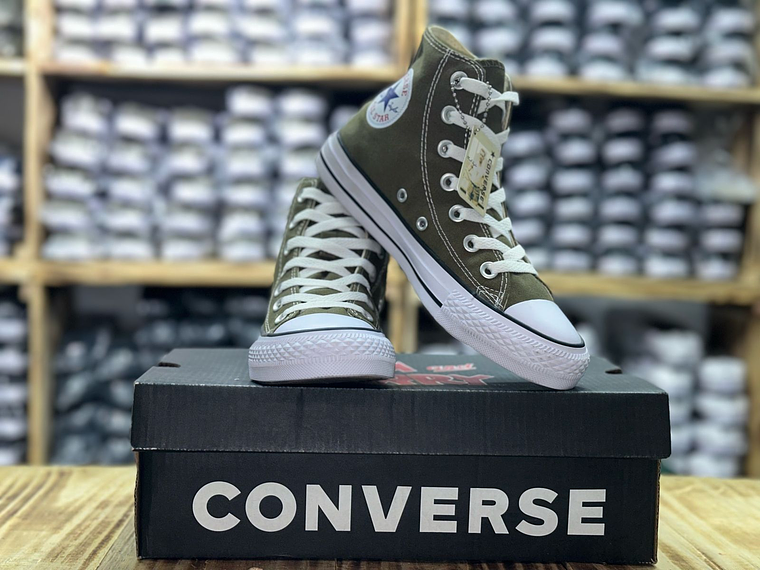 BOTA CONVERSE CHUCK TAYLOR ALL STAR UNISEX VERDE MILITAR 1