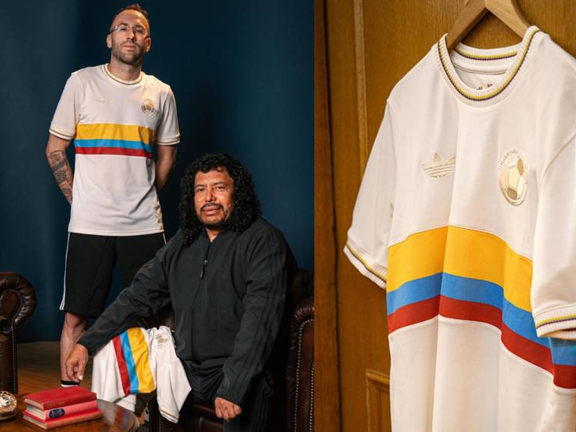 Camiseta Colombia Edicion Especial 100 Aniversario BLANCA 2024-2025 1