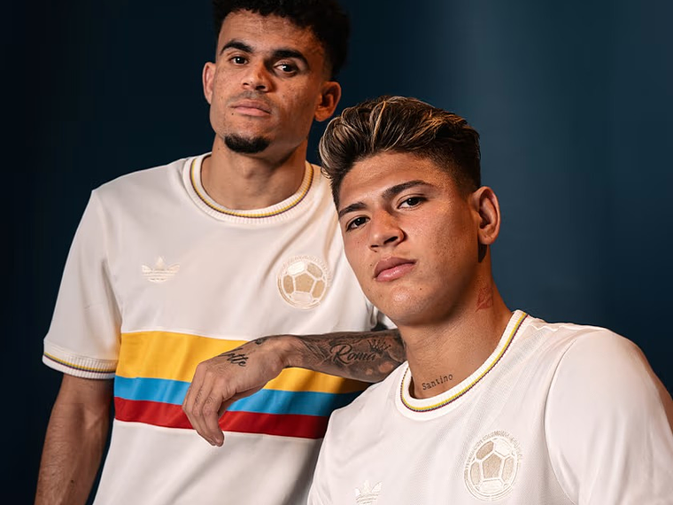 Camiseta Colombia Edicion Especial 100 Aniversario BLANCA 2024-2025 4