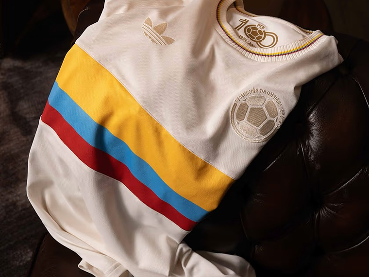 Camiseta Colombia Edicion Especial 100 Aniversario BLANCA 2024-2025 9