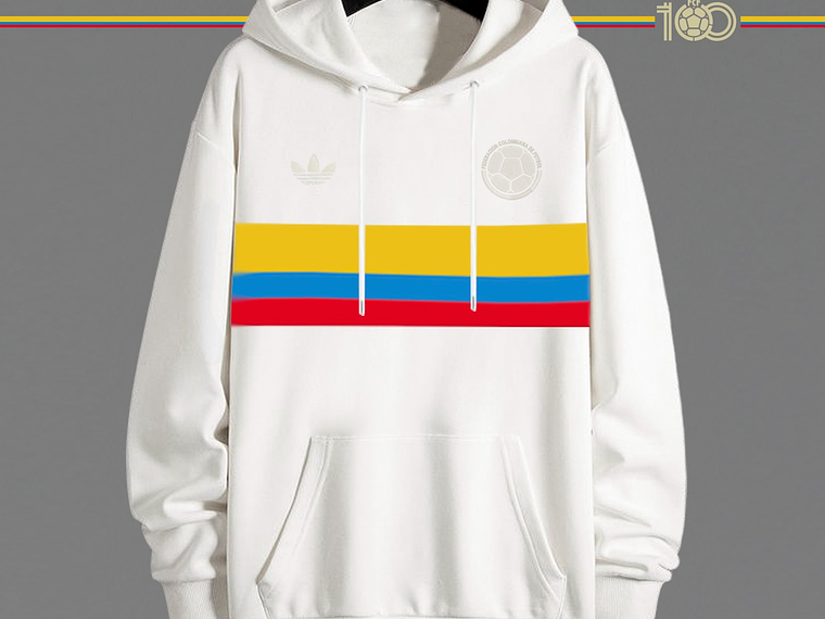 Buso 100 años  seleccion colombia balnco y negro  2