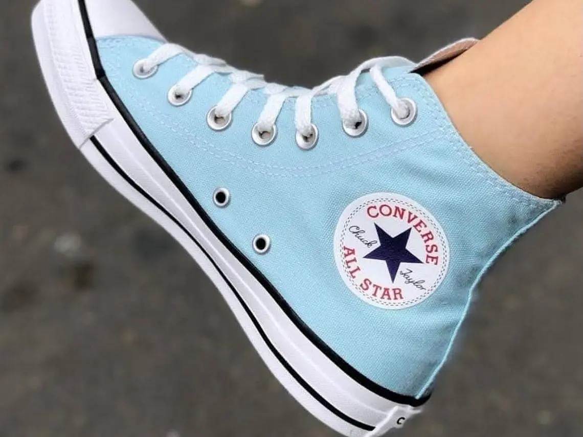 ZAPATILLA TENIS CONVERSE CHUCK TAYLOR ALL STAR UNISEX- AZUL  CELESTE 4