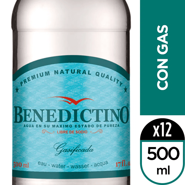 Benedictino Con Gas 12x500ML (+ IVA)