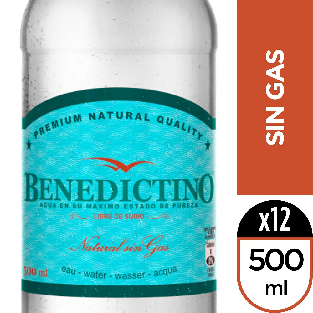 Benedictino Sin Gas 12x500ML (+ IVA)
