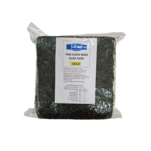 Alga nori gold 280 gr x 100 hojas