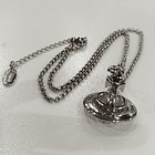 [COLLAR VW] Collar bootleg VIVIENNE WESTWOOD ( orb rosa, cadena) 1