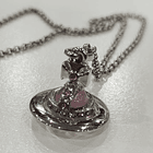 [COLLAR VW] Collar bootleg VIVIENNE WESTWOOD ( orb rosa, cadena) 3
