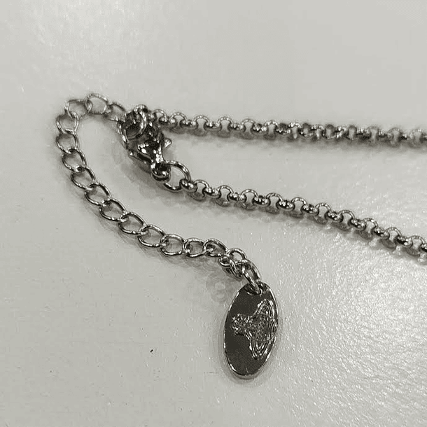 [COLLAR VW] Collar bootleg VIVIENNE WESTWOOD ( orb negro, cadena) 2