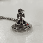 [COLLAR VW] Collar bootleg VIVIENNE WESTWOOD ( orb negro, cadena) 3