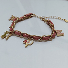 [PULSERA] Pulsera SAKURA CARDCAPTOR (cuero rosa, cadena) 1