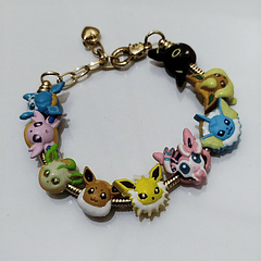 [PULSERA CHARM] Pulsera Charm POKEMON EVE (charm, cadena)