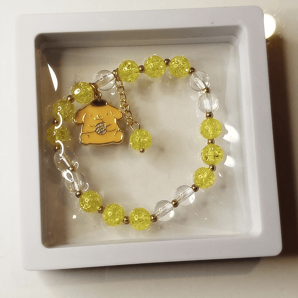 [Pulsera] Pulsera elasticada POMPOMPURIN/KUROMI 2