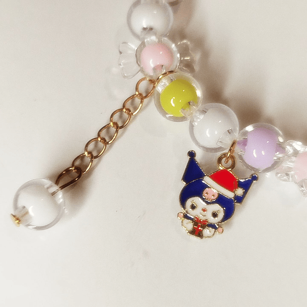 [Pulsera] Pulsera elasticada POMPOMPURIN/KUROMI 6